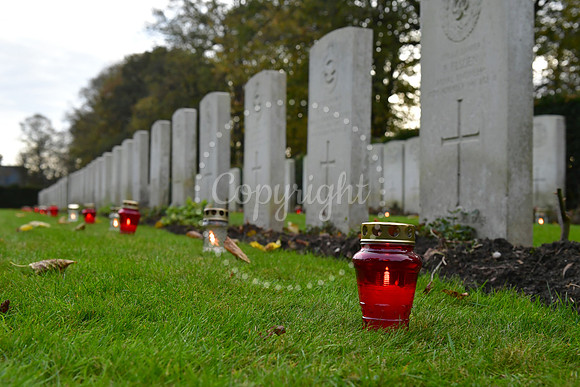 All Souls ceremony at Newark Cemetery polish war graves