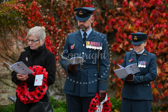 Rose Garden, Abbey Gardens Remembrance service. Picture by Mark