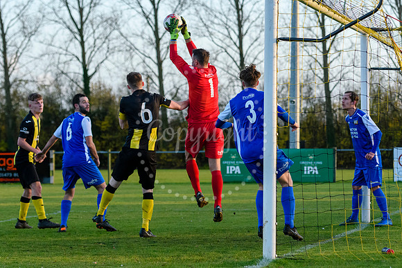 Football action from Debenham LC v Cornard