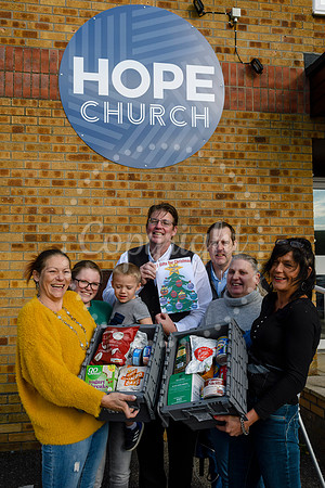 Hope Church on Vince's Road in Diss launch their Christmas Foodbank campaign.