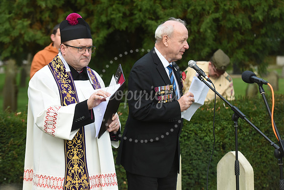 All Souls ceremony at Newark Cemetery polish war graves