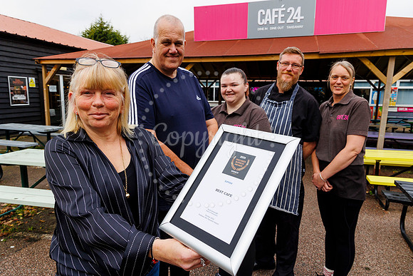 Cafe 24 at Stonham Barns has won its East of England Business Aw