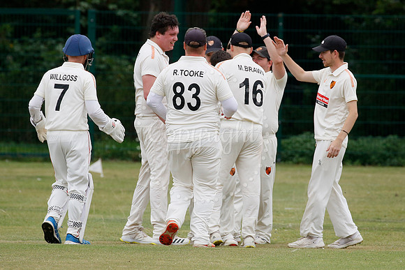 Cricket action from Diss vs Thetford Town