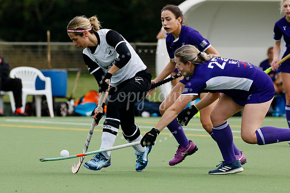 Hockey action from Harleston Magpies Ladies’ I vs Sevenoaks I