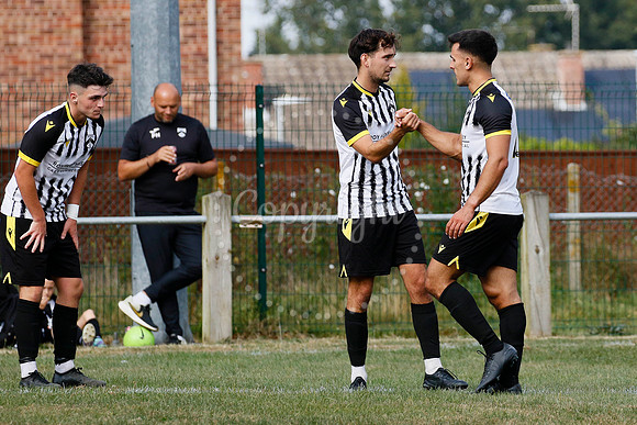 Football acton from Harleston Town vs  Biggleswade Town