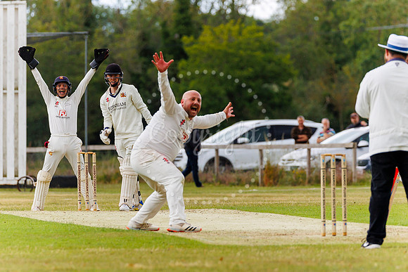 Cricket action from Garboldisham v Fakenham