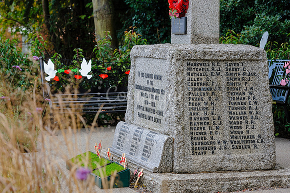 Official unveiling of the war memorial in Harleston