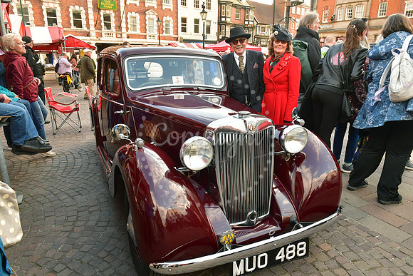 VE Day celebrations in Newark Market Place