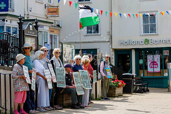 Waveney Valley MP Adrian Ramsay joined the vigil in Diss for the