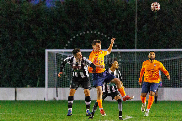 Football action from Diss Town Swaffham Town