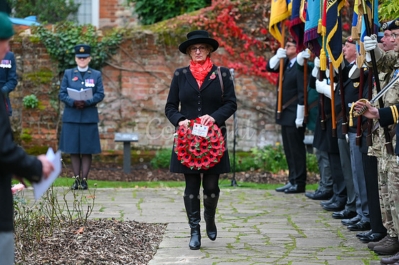 Rose Garden, Abbey Gardens Remembrance service. Picture by Mark