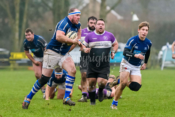 Rugby action from Diss v Woodford
