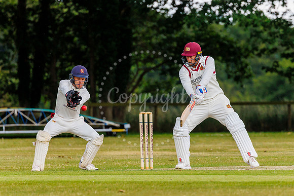 Cricket action from Garboldisham v Fakenham
