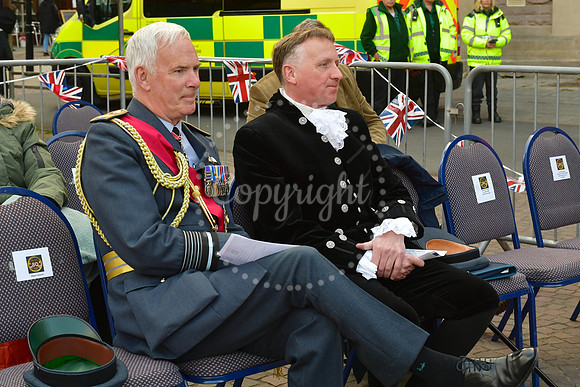 VE Day celebrations in Newark Market Place
