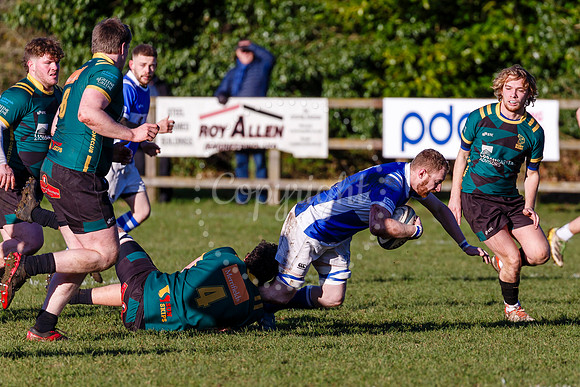 Rugby action from Diss vs Bury St Edmunds II