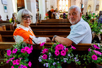 Flower festival at St Andrew's Church, Weybread.