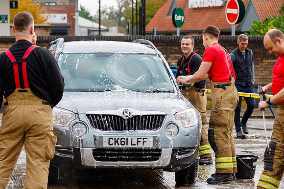 Staff from across Norfolk Fire & Rescue Service take part in a f