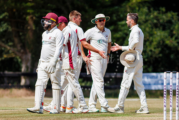 Cricket action from the Old Buckenham vs Brooke