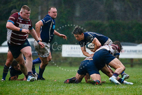 Rugby action from Diss vs Shelford II