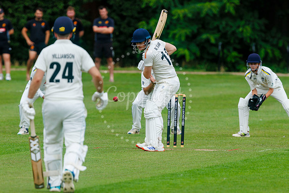 Cricket action from Diss CC v Lowestoft