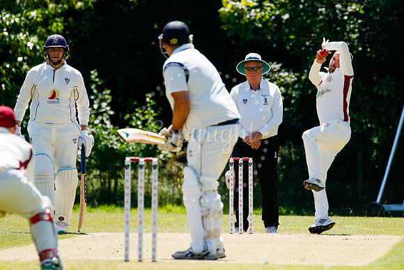 Cricket action from Old Buckenham vs Lowestoft