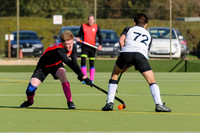 Hockey action from Harleston Magpies Men's 4 v Thetford 1