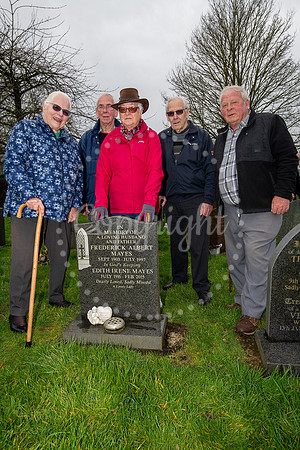 NJ Cemetery opposite Ashley ChurchPauline Burningham and friend