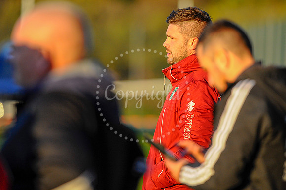Football action from East Harling v Watton