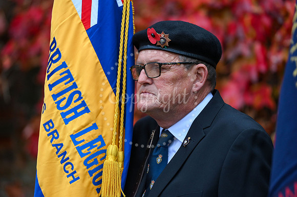 Rose Garden, Abbey Gardens Remembrance service. Picture by Mark