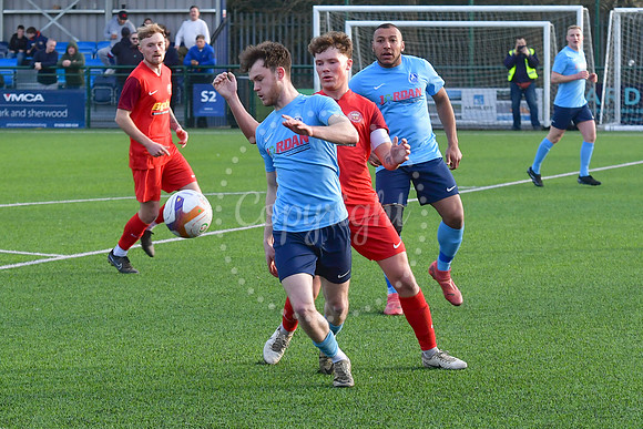Newark Town v Sleaford Town football action