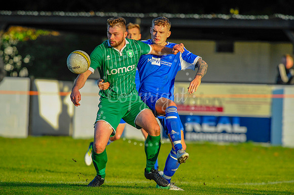 Football action from East Harling v Watton