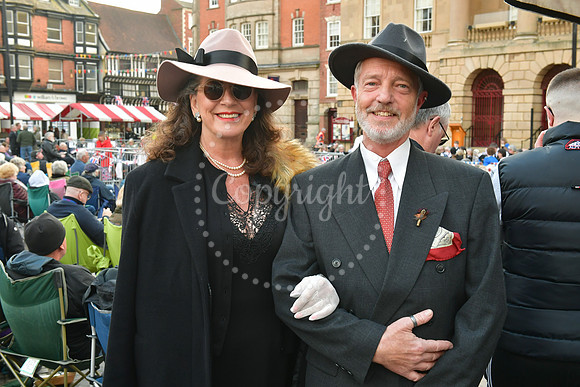 VE Day celebrations in Newark Market Place