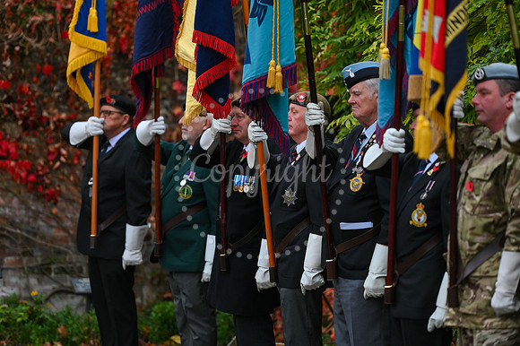 Rose Garden, Abbey Gardens Remembrance service. Picture by Mark