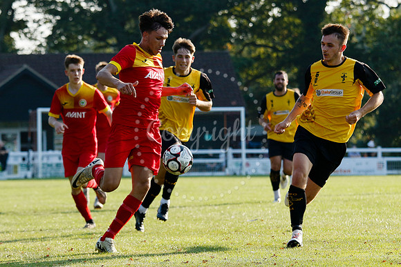 Football action from Walsham-le-Willows vs Fakenham Town