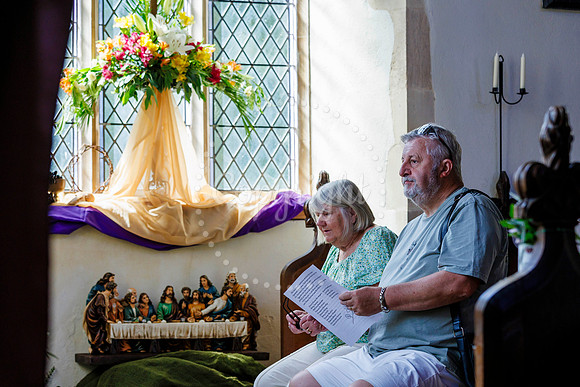 Flower festival at St Andrew's Church, Weybread.