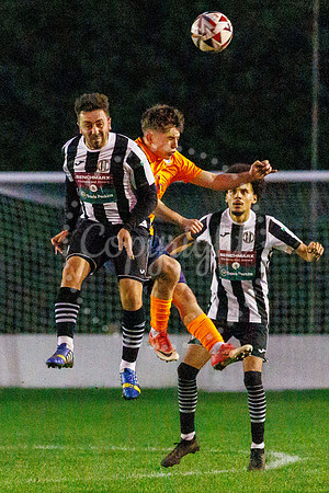 Football action from Diss Town Swaffham Town