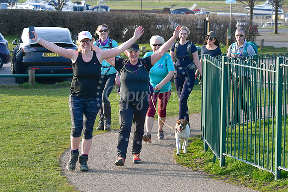Catherine Mays completing her Mayor's Challenge