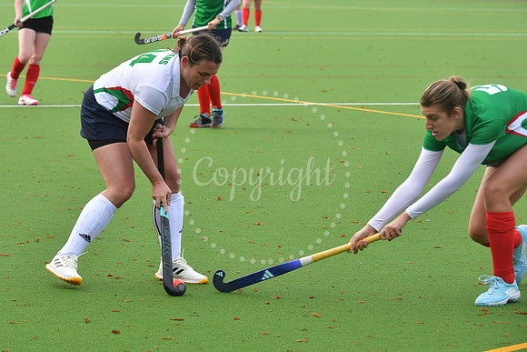 Newark Ladies 2nds ( white) v Newark Ladies 3rds (green) hockey