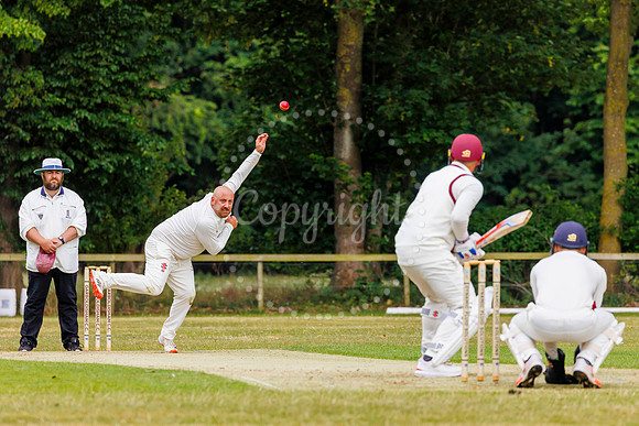 Cricket action from Garboldisham v Fakenham