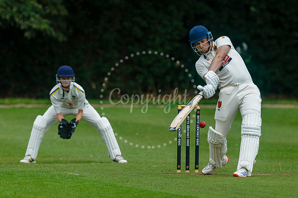 Cricket action from Diss CC v Lowestoft