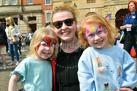 Beaumond House Easter fun day in Newark Market Place