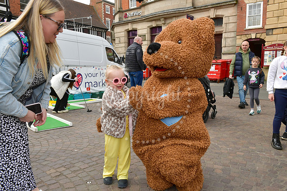 Beaumond House Easter fun day in Newark Market Place