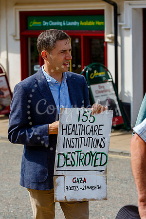 Waveney Valley MP Adrian Ramsay joined the vigil in Diss for the