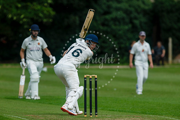 Cricket action from Diss CC v Lowestoft