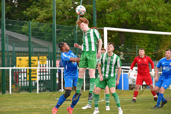 Willie Hall Cup Final. Holy Trinity (Green) v Rose and Crown (Bl