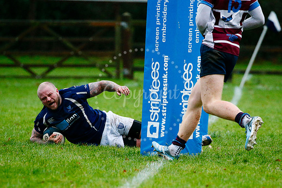 Rugby action from Diss vs Shelford II