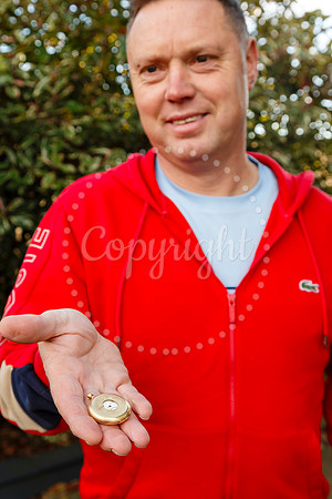 Metal detectorist Rob Webster