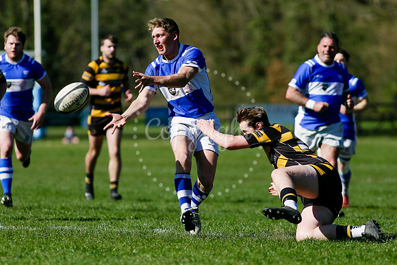 Rugby action from Diss vs Ely