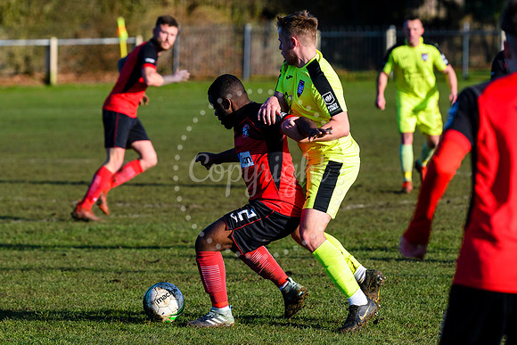 Football action from Long Stratton v Norwich CBS