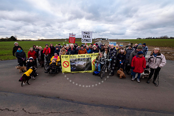 Residents of Bressingham are staging a protest outside AD plant